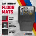 thumbnail image 4 of NASCAR Essential Car Floor Mats – 4-Piece Set | All-Weather Protection | Universal Fit for Cars, Trucks & SUVs | Black Rubber, 4 of 7