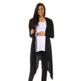 thumbnail image 2 of 24/7 Maternity Women's Flowing Long Sleeve Shrug, 2 of 7