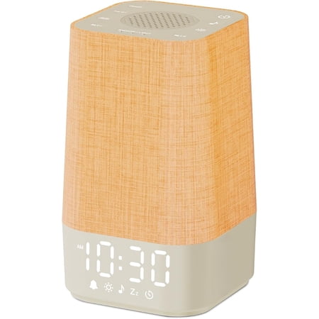 Alternative Sunrise Alarm Clock with White Noise Sound Machine & Wake Up Light, Brown Noise & Nature Sounds for Adult Sleep, Gradual Sunrise Simulation Alarm Clock