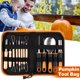 thumbnail image 4 of Herramientas Profesionales para Tallar Calabazas de Halloween, Corte de material acero Inoxidable, Grabado, Manualidades, de Cuchillos, Suministros Bolsa de almacenamiento 13PCS, 4 of 9
