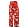 thumbnail image 3 of NOLDARES Pajama Bottoms for Women Soft Lounge Pants Comfy Sleepwear Long Pajamas Pants(Z1-Red,M), 3 of 4