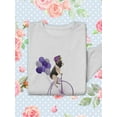 thumbnail image 3 of French Bulldog On A Unicycle Sweatshirt Women -Fab Funky Designs, Female 5X-Large, 3 of 4