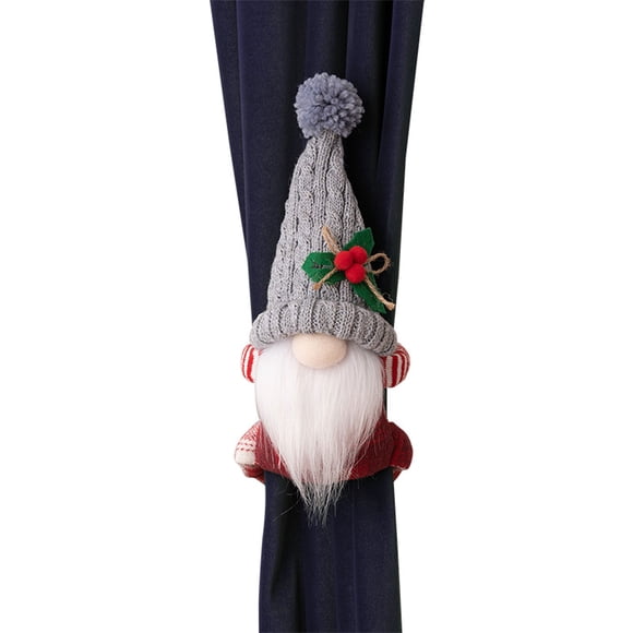 Decoraciones de Halloween, adornos de Halloween, regalos de Halloween, decoraciones navideñas, muñeco sin rostro de Navidad, cierres para cortinas de Rudolph, cierre para cortina de muñeca