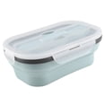 thumbnail image 5 of Collapsible Silicone Bento Box Rectangle Food Storage Container Meal Prep Lunch Container Leakproof Microwave Safe 8.07 Inch, 5 of 9