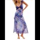 thumbnail image 1 of Vestidos Largos de Verano Y2K con Encaje, Retazos, , Estampado Floral, Escote Corazón, Espalda Descubierta y Abertura para Mujer Púrpura L, 1 of 5