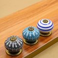 thumbnail image 2 of 2 Pcs Self-Stick Resin Cabinet Knobs Pull Handle Ball Shape Mandala Style Drawer Auxiliary Pulls Handle Helper Kitchen Sliding Door Window Wardrobe Handle Sticker Cupboard Knobs (Pink), 2 of 7