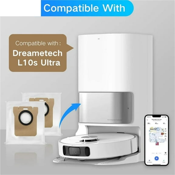AF89-9Piece Dust Bags Robot Vacuum Accessories Parts Replacement Dust Bags For Xiaomi Dreame L10S Ultra