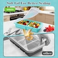 thumbnail image 4 of Lumikrypt 2Pcs Silicone Freezer Tray with Lids, 1-Cup & 2-Cup Large Food Freezer Containers, Freezer Ice Cube,Ideal for Freezing Soups, Sauces, and Microwave-Safe Single-Serving Meals, 4 of 7
