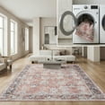 thumbnail image 2 of SAFAVIEH Serapi Kim Oriental Machine Washable Area Rug, Rust/Grey, 9' x 12', 2 of 15