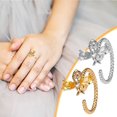 thumbnail image 1 of XWSHYW Anillos Anillos de Descompresión Giratorios de Abeja con Anillos de Diamantes Anillos de Dedo Índice Giratorios Regalos para Ella, 1 of 5