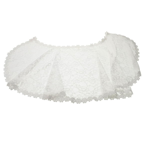 ELAYARD Women's Wedding Dress Cape with Elegant Lace Overlay Bridal Accessory 1 Set for Special Occasions