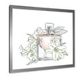 thumbnail image 2 of Designart 'Bouquet of Flowers and Perfume Bottle II' Traditional Framed Art Print, 2 of 4