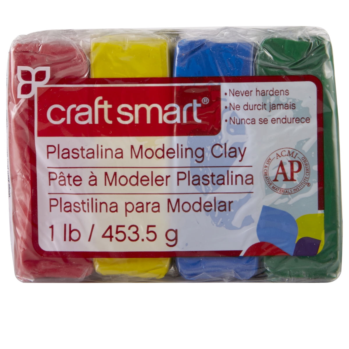 Craft Smart Primary Colors Plastalina Modeling Clay - Clay for Sculpting, Modeling, Claymation, School Projects, Arts & Crafts - Bulk 12 Pack