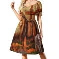 thumbnail image 2 of Vestido de manga corta de muñeco de nieve, vestido de verano para mujer, vestidos casuales, vestido de verano para mujer, vestidos de novia, 2 of 8