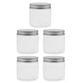 thumbnail image 1 of 5 Unidades 200 Ml PET Plástico Vacío Contenedores Cosméticos Envases Con Tornillos De Aluminio Tapas Loción Crema Ungüentos Botella Botella De Alimentos Botella Maceta Yuyangstore Tarro de maquillaje vacío, 1 of 8