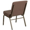 thumbnail image 6 of Flash Furniture Hercules Series 21"W Upholstered Adult Church Chair with Book Pouch, Brown Dot, 6 of 11