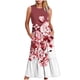 thumbnail image 1 of Vestido sin Mangas para Mujeres Vestido de Verano de Cuello Redondo Impreso, Poliéster de Tamaño Verdadero Diario Y Vestido de Fiesta, 1 of 4