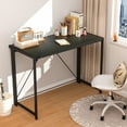 thumbnail image 4 of Mainstays Black Frame Folding Desk with Black Grained Top,Adult, 4 of 5