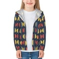 Kids Zip Up Hoodie for Boys Girls Toddler colorful abstract geometric