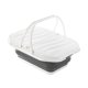 thumbnail image 5 of Cesta de Picnic plegable, cubo para ropa, cubo de agua, cestas para la colada con asa de tapa, cesta de Camping para barbacoa, hogar, RV, pesca Gris, 5 of 9