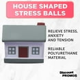 thumbnail image 3 of House Shaped Stress Balls Set of 10, Bulk Pack - Anxiety Stress Relief, Perfect for Your Desk, Office or Home - Grey, 3 of 5