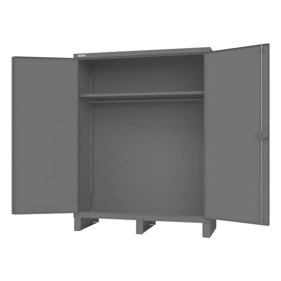 Durham 3704HB-1S-95 14G-HDC 24 x 60 x 78 in. 1 Shelves 6 in. Cabinet - Gray