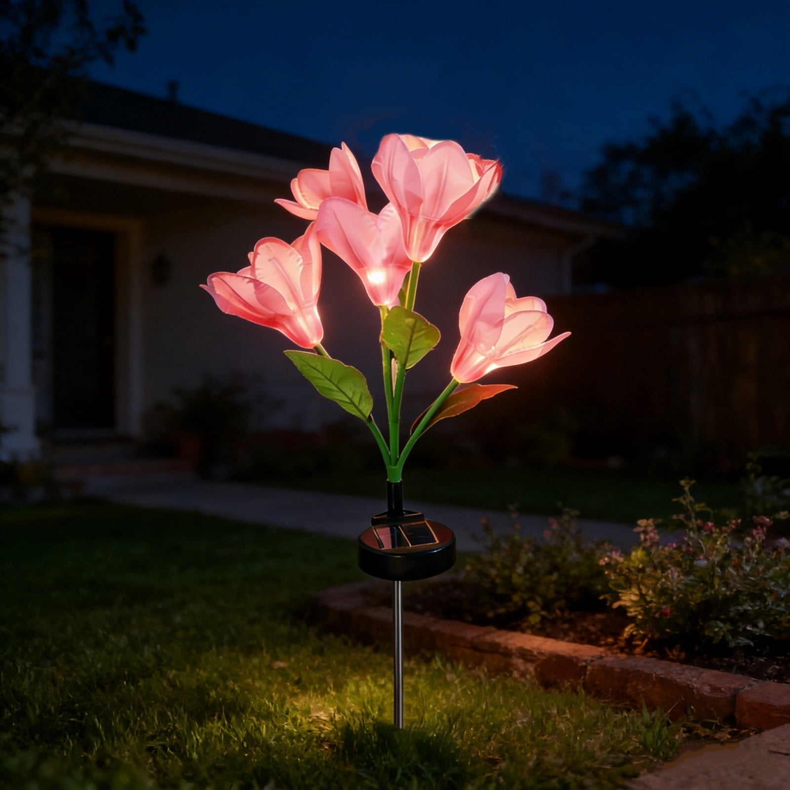 Solar Powered Daffodil Landscape Light Led Garden Light Decoration Landscape Lamp Beautiful Design White Light for Outdoor Home Use for Outdoor Pathway Courtyard and Villa Decor