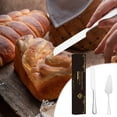 thumbnail image 4 of 2 Pcs Wedding Cake Knife and Server Set, Stainless steel Cake Knife and Server Set with Gift Box, Long Thick Cutlery for Wedding, Birthday, Parties and anniversary (Silver), 4 of 7