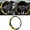 Yellow, variant on Elastic 15 Inch Carbon Fiber PU Leather Steering Wheel Cover, Non-Slip Protector, Universal Fit for Most Cars Blue