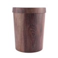 thumbnail image 5 of Retro Creative Wood Grain Trash Can Household Living Room Kitchen Trash Can, 5 of 5