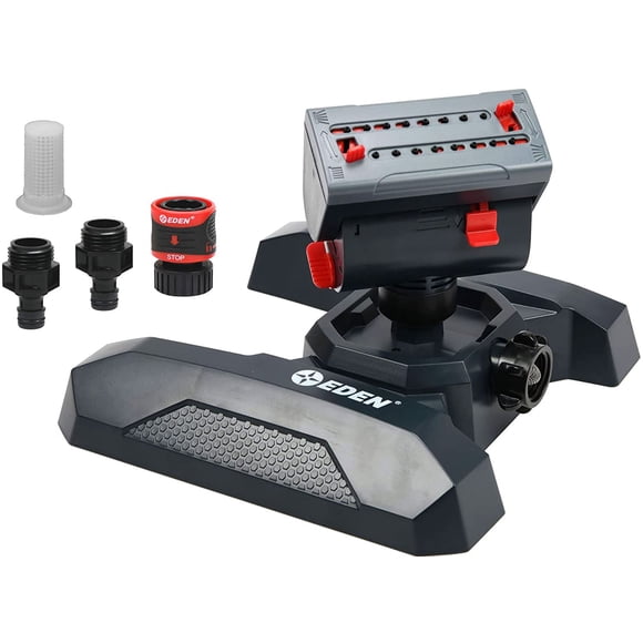 Sprinkler Eden 95124 Mini-Turbo oscilante ajustable de 4 vías
