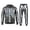 #02-Grey, variant on Men's 2 Piece Halloween Hoodie Set Skeleton Ribcage Bone Print Hooded Sweatshirt and Pants Matching Outfit