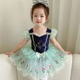thumbnail image 3 of Toddler Girls Princess Ballerina Tutu Dress Elsa Anna Birthday Party Fancy Costume, 3 of 7