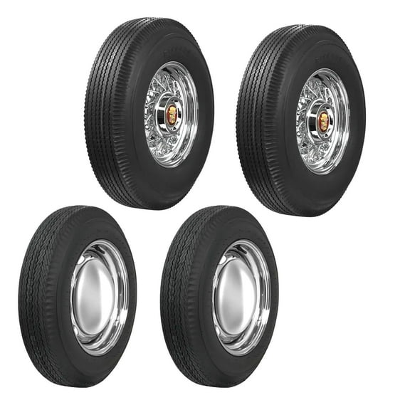 Firestone Bias Ply Tires, Blackwall, 15 Inch, Big And Little Kit