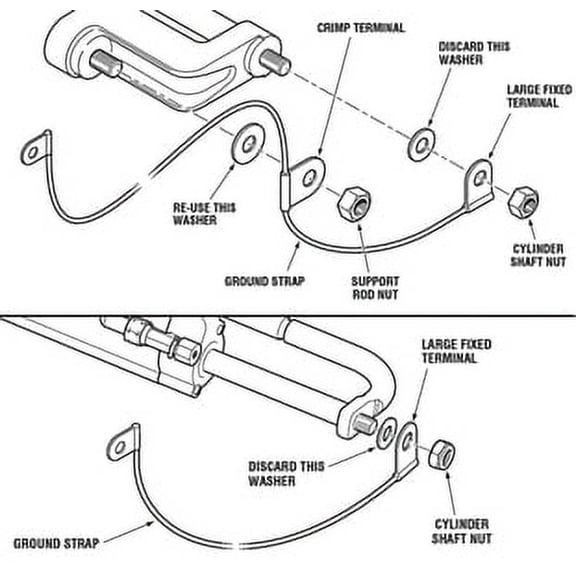 SeaStar HA5477 Grounding Strap for O/B Cylinder