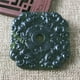 thumbnail image 1 of Jade pendant, made of black ink jade with openwork snake pattern, translucent green under light, magnetic jade., 1 of 4
