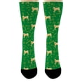 thumbnail image 4 of ThisWear Dog Crew Socks Lab Socks Labrador Retriever Socks Set Dog Bday Favors 12-Pair Green Crew Socks, 4 of 5