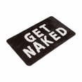thumbnail image 1 of Alfombrilla de baño antideslizante, monograma personalizado, color negro, 40 x 60 cm, agarre de seguridad, 1 of 5