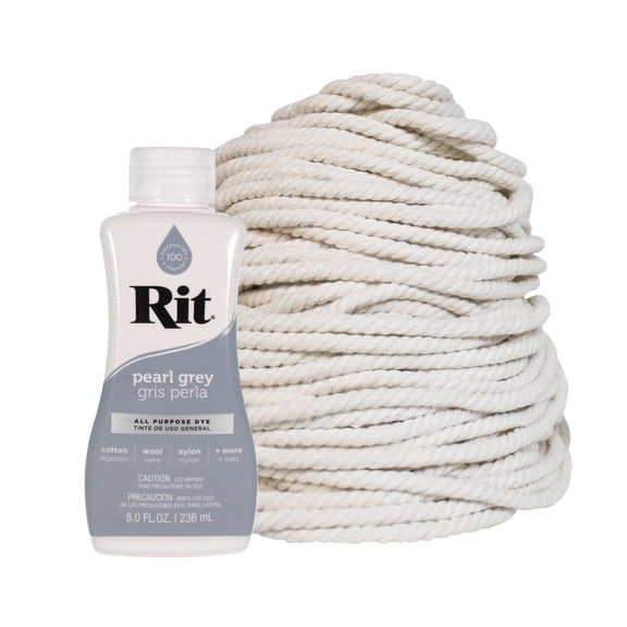 Dye Your Own Macrame Kit – Rit Dye & Cotton Rope – ½ & ¼ Inch – 8 Fluid Ounces – Arts and Craft DIY Decorations, Projects, & Gifts