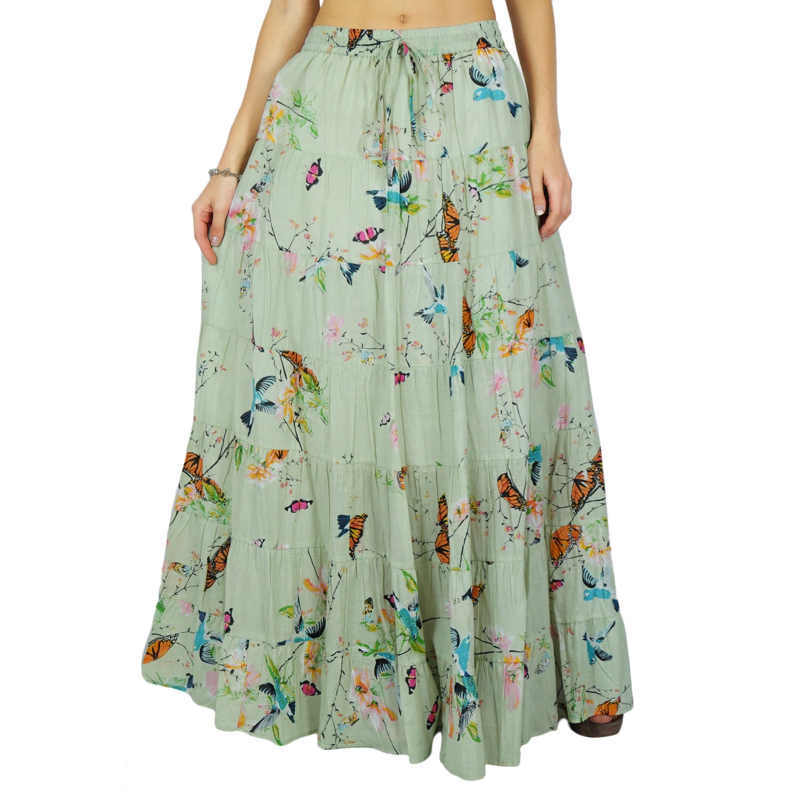 Indian Phagun Wear Skirt Long Maxi Skirt Beach Wear Cotton Summer Wear Other