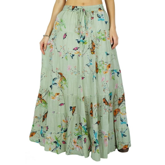 Indian Phagun Wear Skirt Long Maxi Skirt Beach Wear Cotton Summer Wear