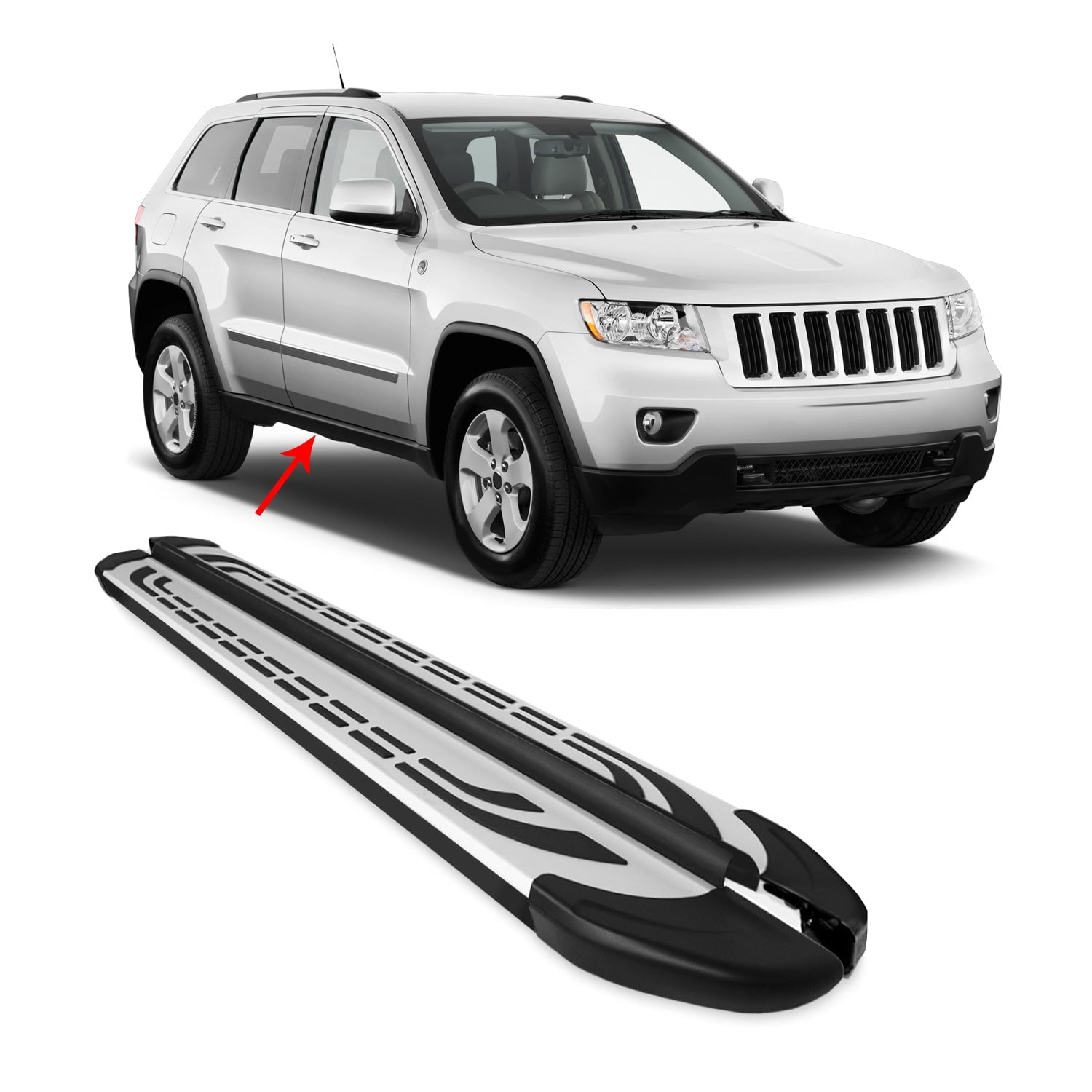 Running Boards Fits Jeep Grand Cherokee WK2 20112021 Nerf Bars Side Step