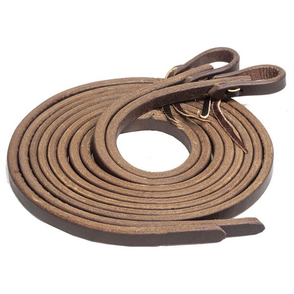 Poplar Head Premium Oiled Harness Leather Split Reins, 3/4" x 8'