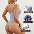 thumbnail image 2 of Women Seamless Bodysuit Tummy Shapewear Body Shaper Thong Tank Top, 2 of 3