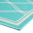 thumbnail image 6 of Luxor Outdoor/Indoor Area Rug, Teal and Ivory, 5'3" x 7', 6 of 7