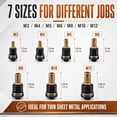 Sheet Rivet Rivet Nut Tool Kit, Carbon Steel Rivet Nut Tool Set M3-M12, Manual ...
