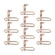 thumbnail image 4 of 10 piezas de anillos para uñas de tamaño ajustable para uso diario, regalo para niñas y mujeres, de metal, sin metal. oro rosa, 4 of 9