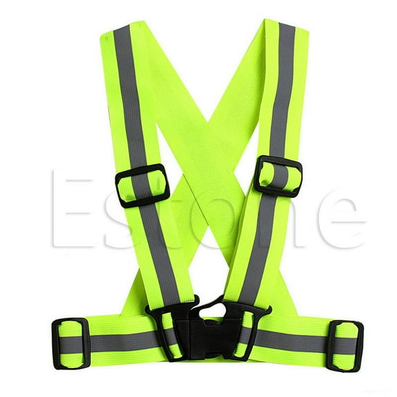 JUNTEX Kids Adjustable Safety Security Visibility Reflective Vest Gear Stripes Jacket
