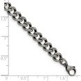 thumbnail image 3 of Stainless Steel Oxidized 7.5mm 9In Curb Chain (9 X 7.5) Made In China srn1611-9, 3 of 5