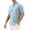 Light Blue, variant on Mens Plus Size Shirts Men's Summer Cotton Linen Solid Color Casual Short Sleeve Shirt